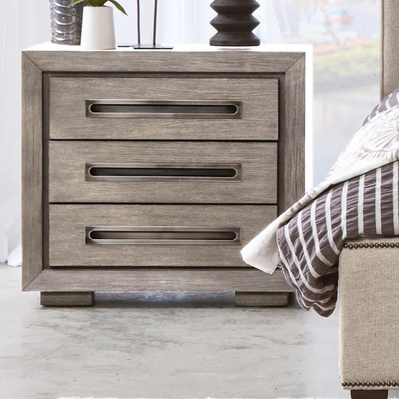 Brisco 3 Drawer Nightstand | Wayfair North America