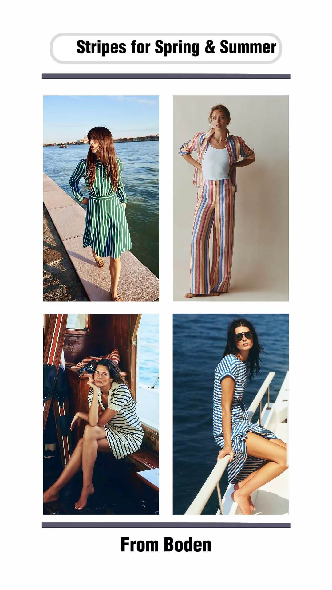 Do you love stripes as much as I do??  Boden has everything you need for Spring & Summer in stripes! Vacation Outfits, Causal Outfits, Swim Suits 

#LTKTravel #LTKOver40 #LTKSwim