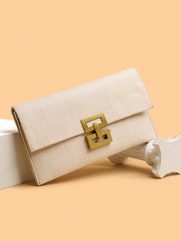 Bolsa carteira feminina para celular, cosméticos e cartões de banco de palha PP com acessório ... | SHEIN