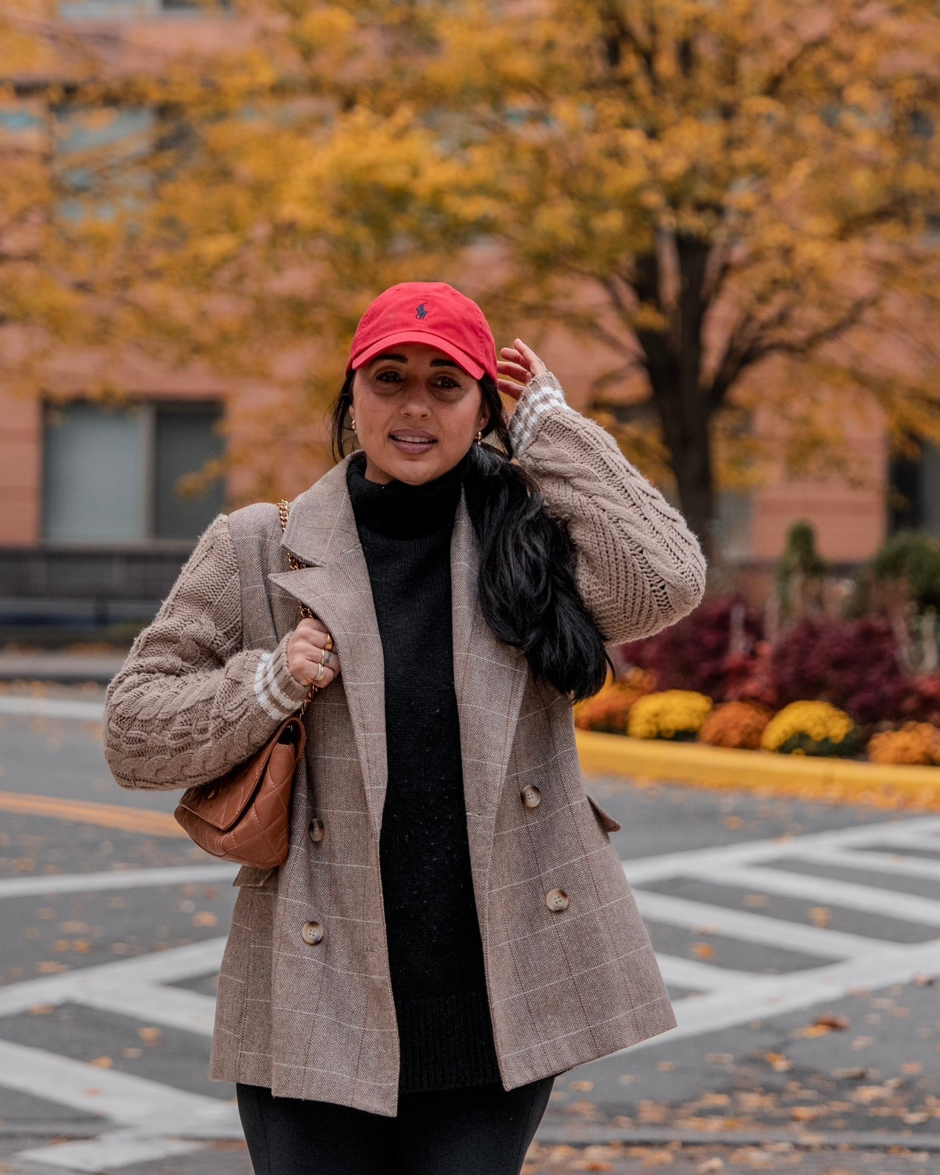 The mom on the go uniform that I keep reaching for lately - hat, blazer, leggings, boots 

#LTKFamily #LTKSeasonal #LTKOver40