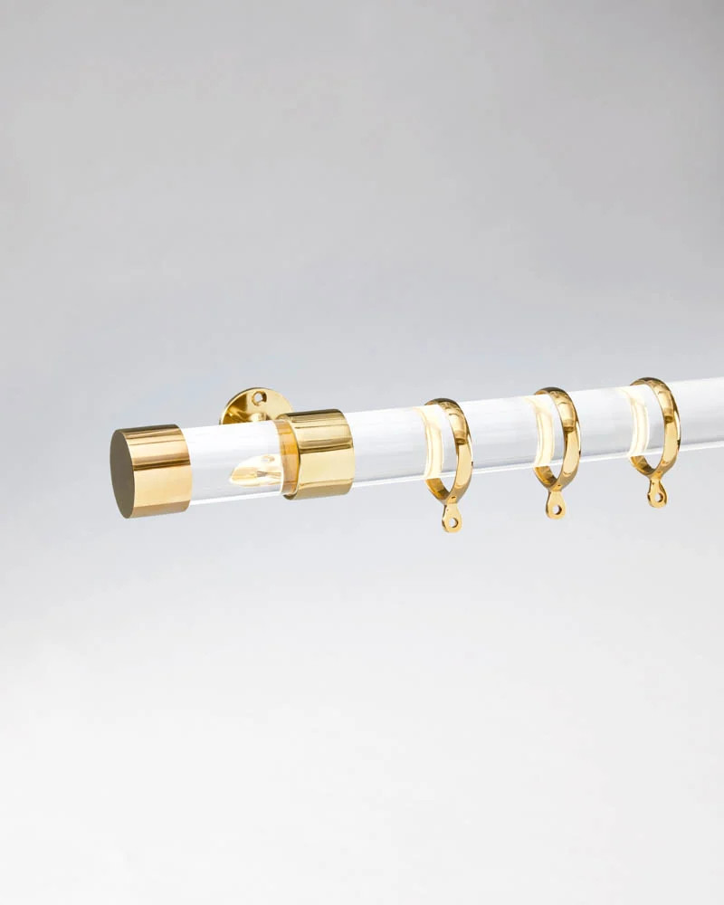 Brass Nickel End Cap Curtain Rod Finial | Drapery Hardware | Luxholdups | Luxholdups