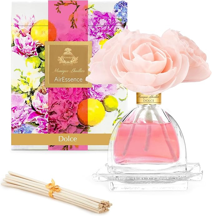 AGRARIA AirEssence Flower and Reed Diffuser Set, Handmade Sola Flower Botanical Home Fragrance Se... | Amazon (US)