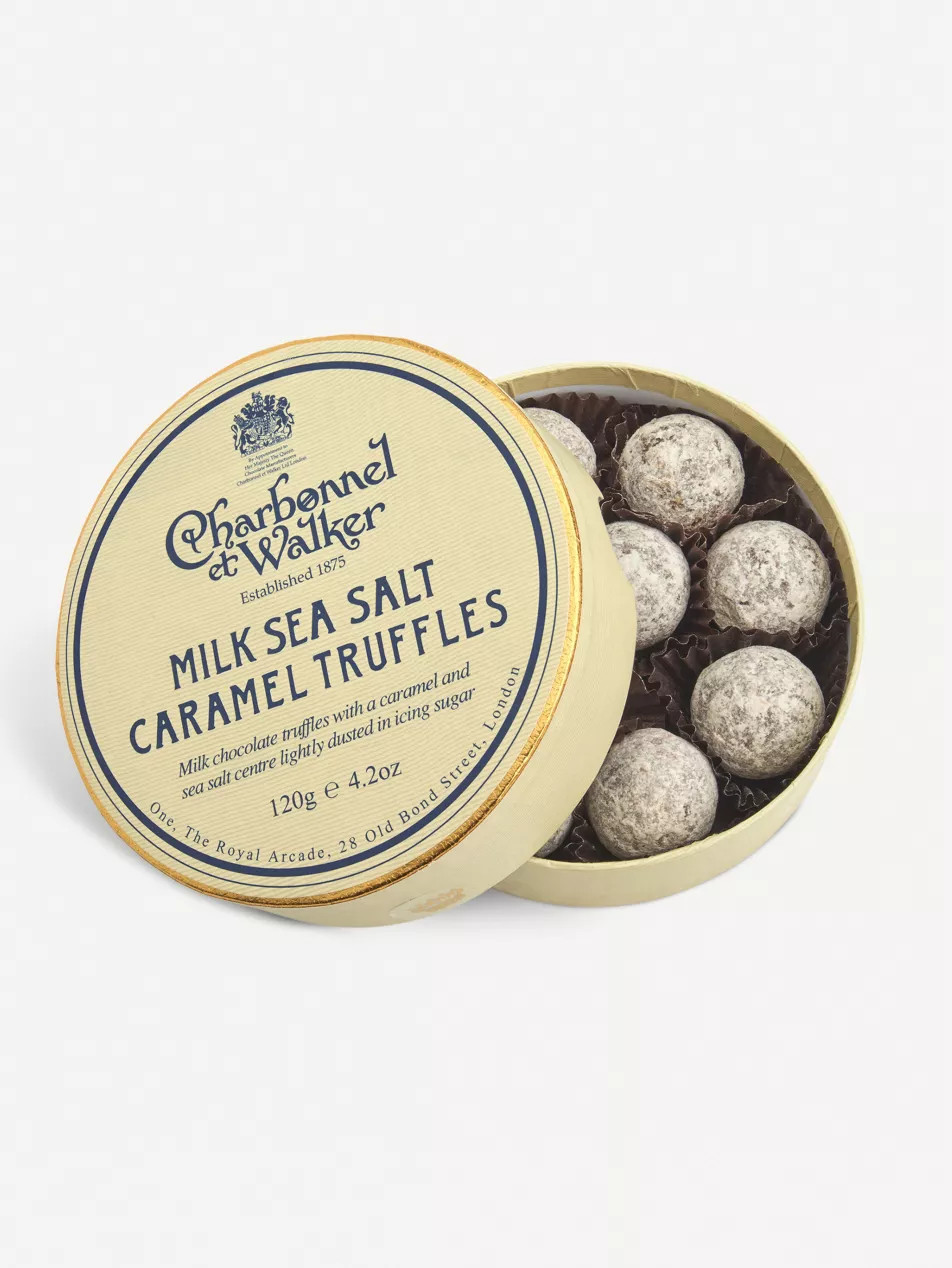 Milk chocolate sea salt caramel truffles 120g | Selfridges