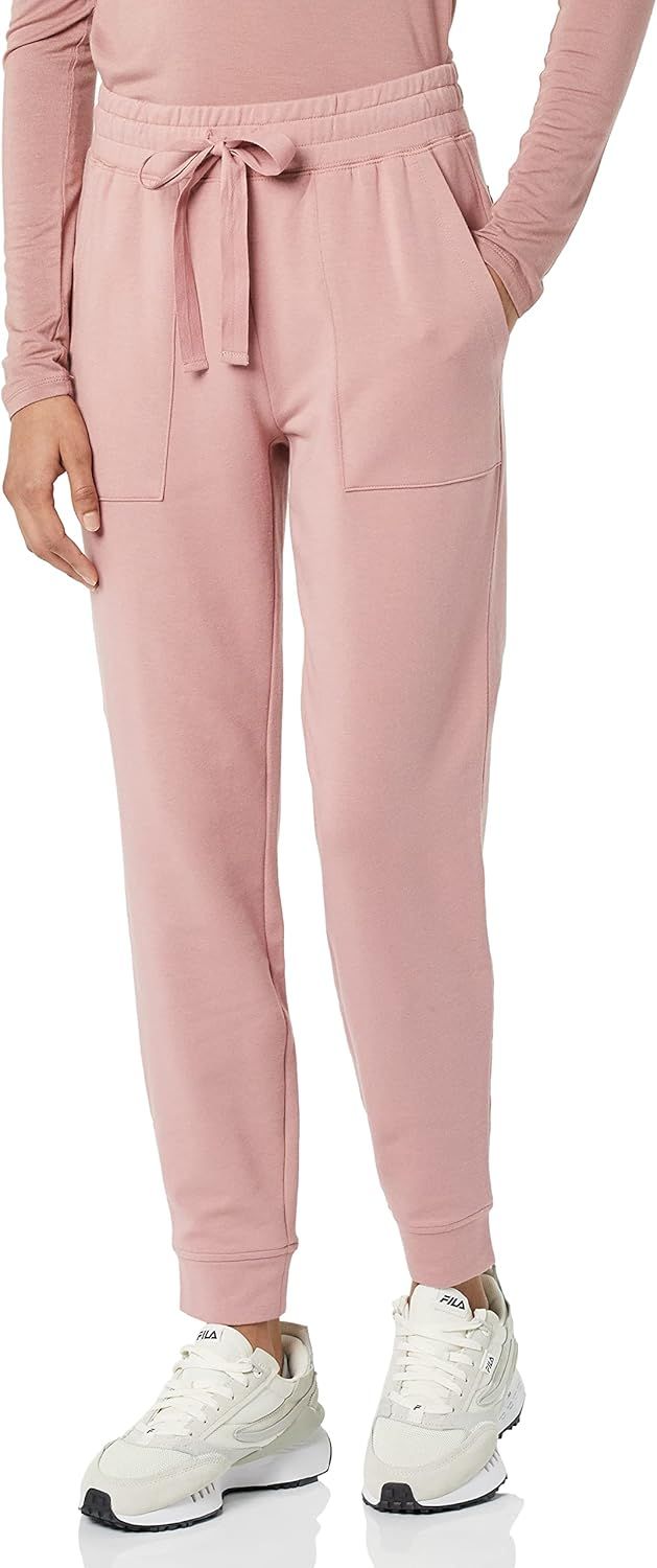 Amazon.com: Daily Ritual Women's Relaxed-Fit Terry Cotton and Modal Patch Pocket Jogger Pants, Br... | Amazon (US)