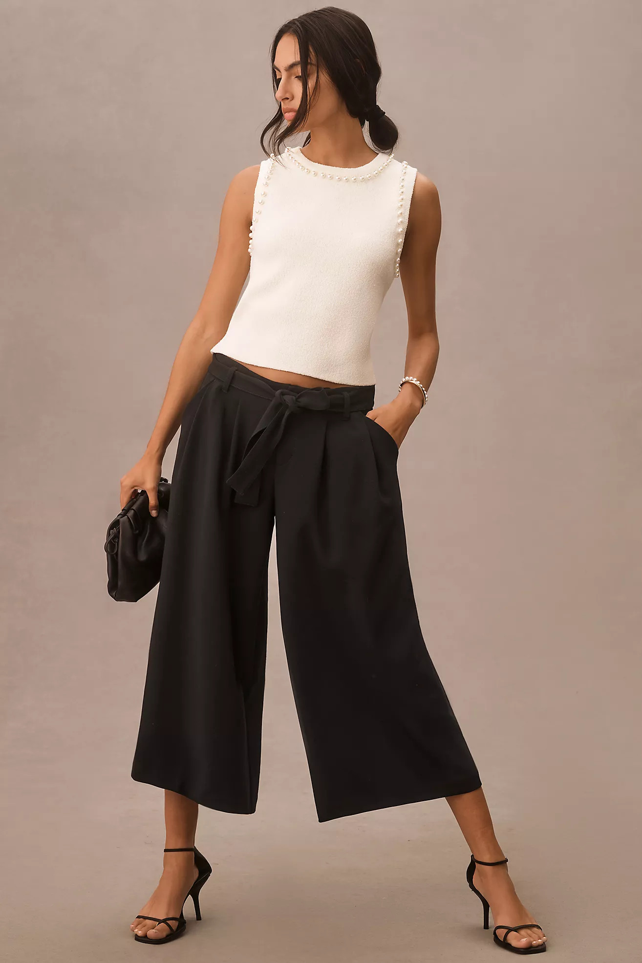 Maeve Tie-Waist Culottes | Anthropologie (US)