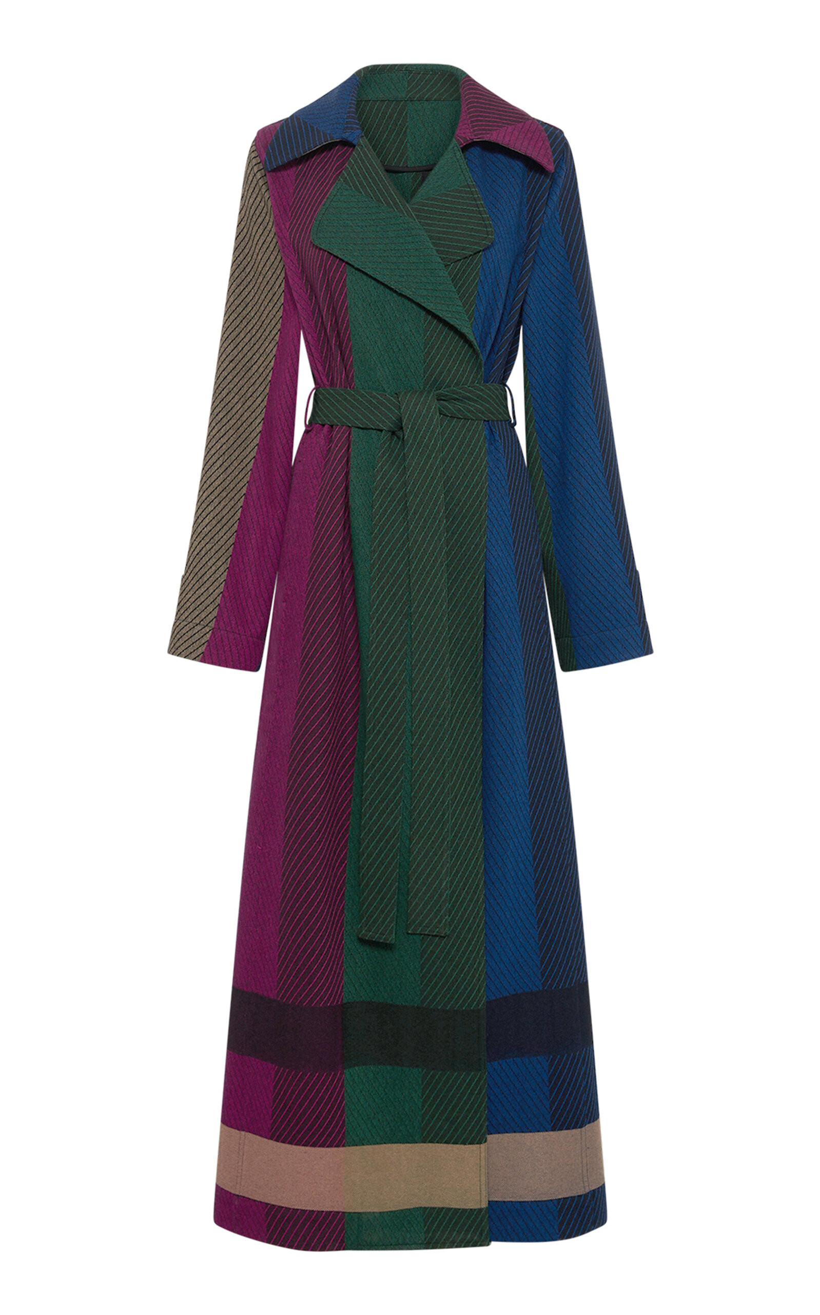 Lyra Oversized Striped Cashmere Coat | Moda Operandi (Global)