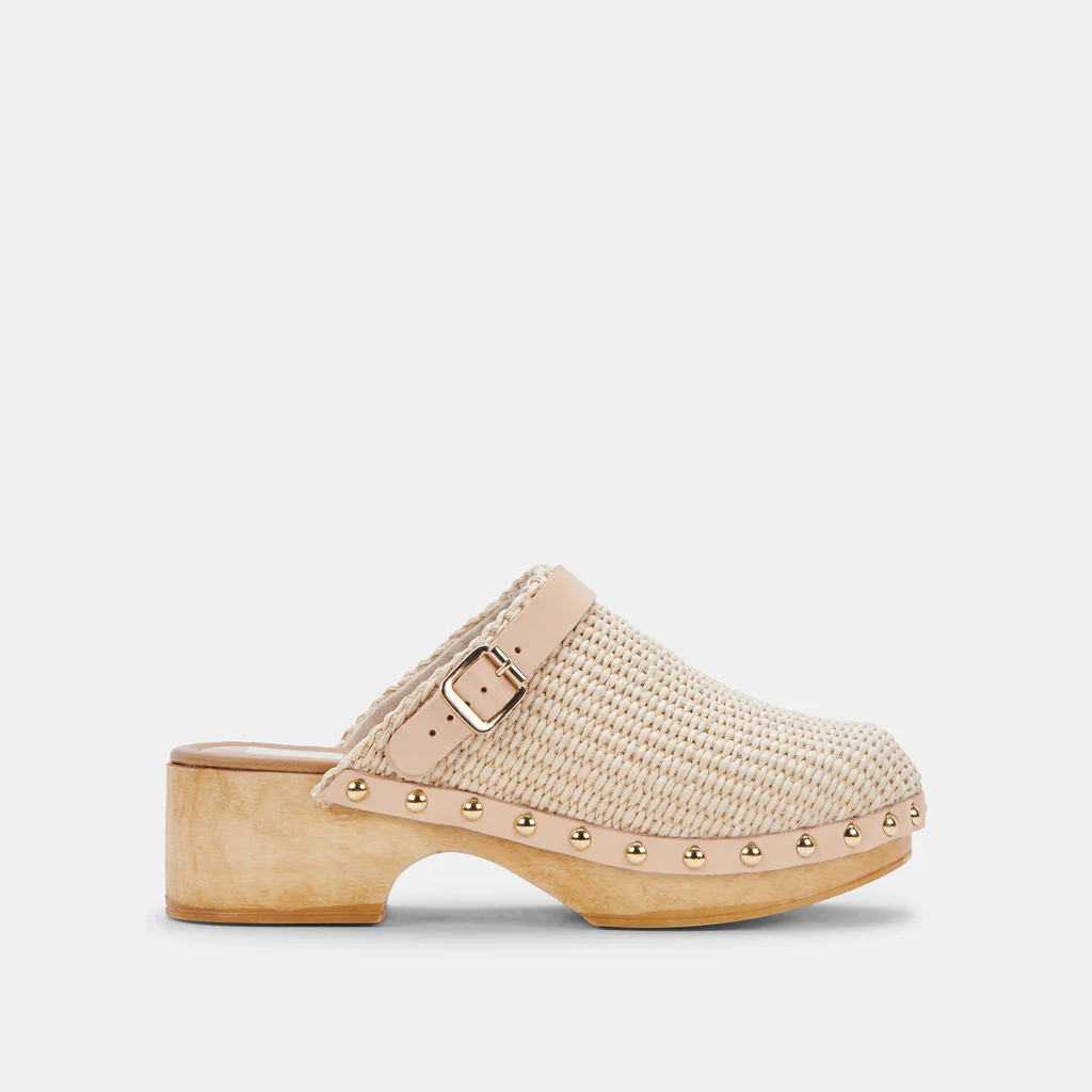 CARLEE CLOGS NATURAL RAFFIA | DolceVita.com