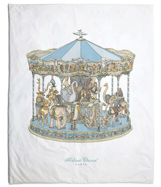 Reversible Quilt Hot Air Balloon/Carousel Blue | Dillard's