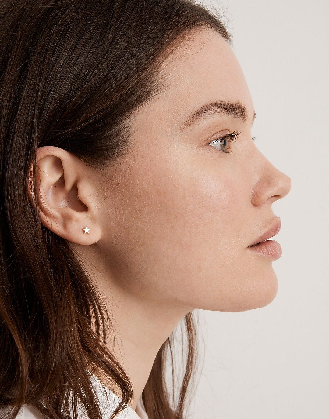 Delicate Collection Demi-Fine Gold Rush Star Stud Earrings | Madewell