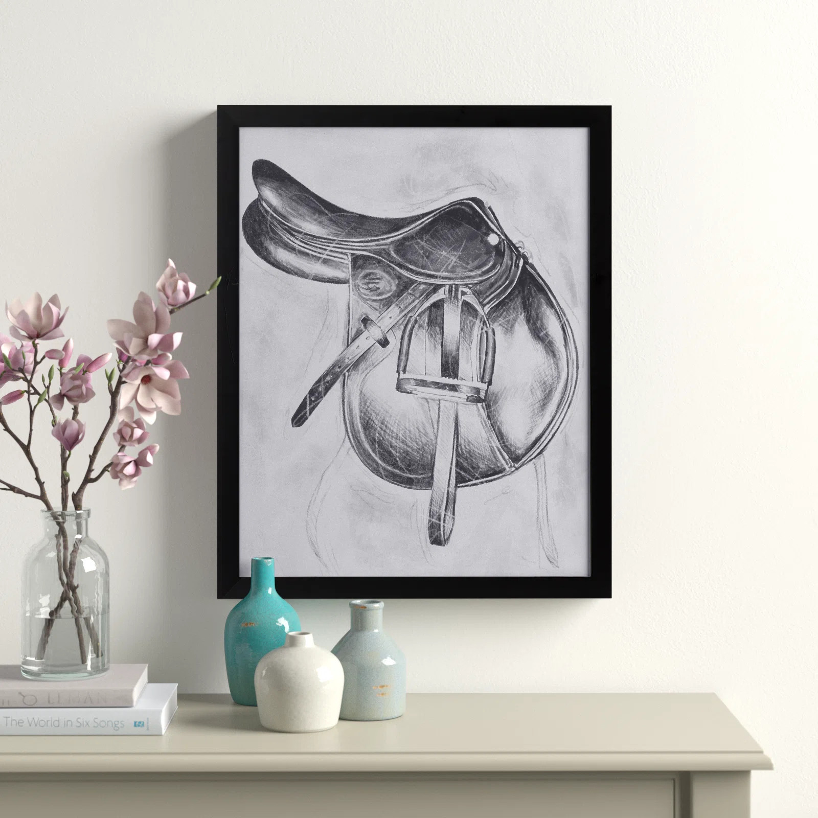 " Jumping Saddle Farm Animals " by Oliver Gal | Wayfair North America