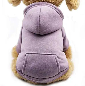 Jecikelon Winter Dog Hoodie Sweatshirts with Pockets Warm Dog Clothes for Small Dogs Chihuahua Co... | Amazon (US)