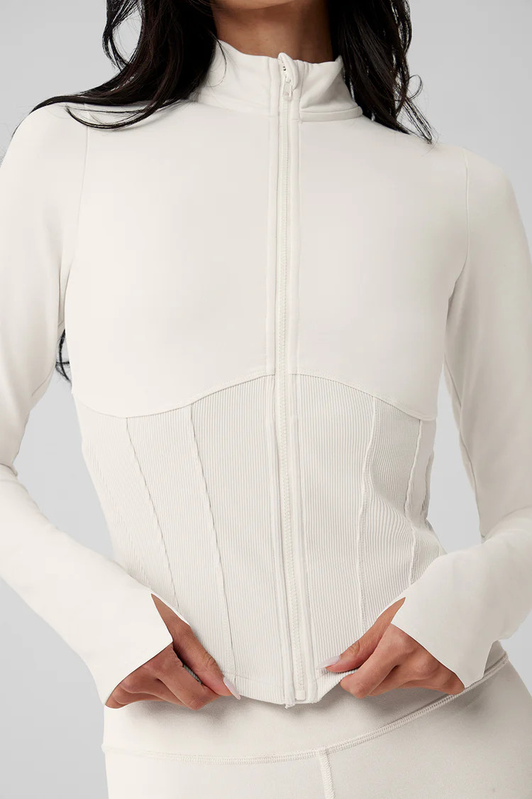 Airbrush Corset Full Zip Jacket | Alo Yoga (US)