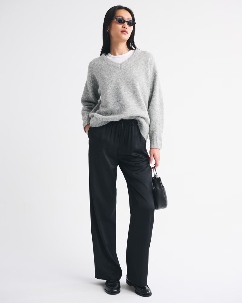 Women's Satin Pull-On Pant | Women's Bottoms | Abercrombie.com | Abercrombie & Fitch (US)