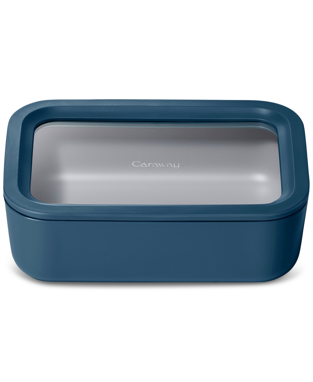 Caraway 6.6-Cup Glass Food Storage Container & Lid - Navy | Macy's
