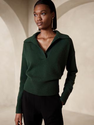 Luna Cashmere Sweater Polo | Banana Republic (US)