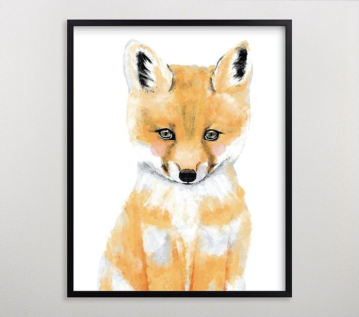 Limited Edition Minted® Baby Animal Fox Wall Art by Cass Loh | Pottery Barn Kids