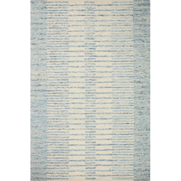 Chris Loves Julia x Loloi Chris Collection CHR-01 Ivory / Denim, TransitionalArea Rug | Wayfair North America