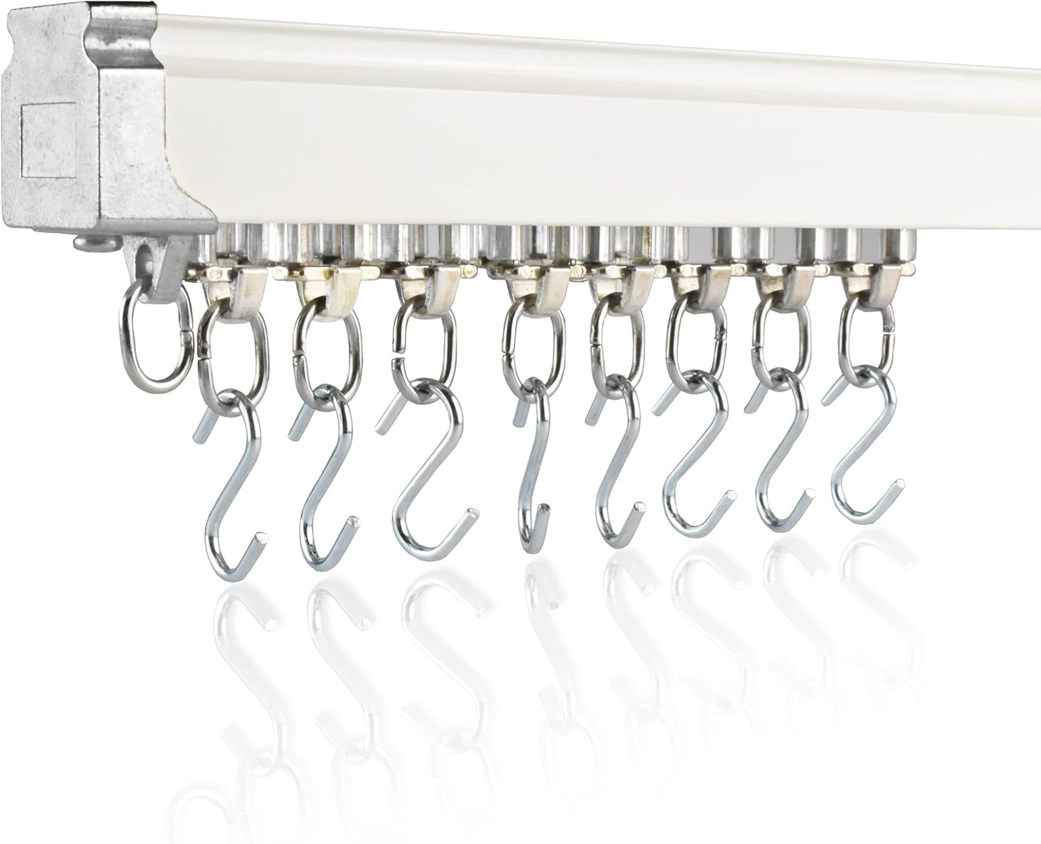 Ceiling Curtain Track 3ft-13ft / 4 Meter - Ceiling Track for Curtains-Room Divider Curtain Track ... | Amazon (US)