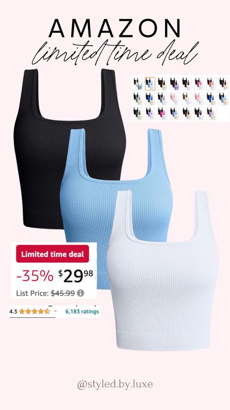 Can’t wait to get in these Amazon basic tanks. Although they’re not so basic they’re made with a snatch you in fabric. 

I ordered a medium 

So many color options. 

#LTKstyletip #LTKfindsunder50 #LTKsalealert