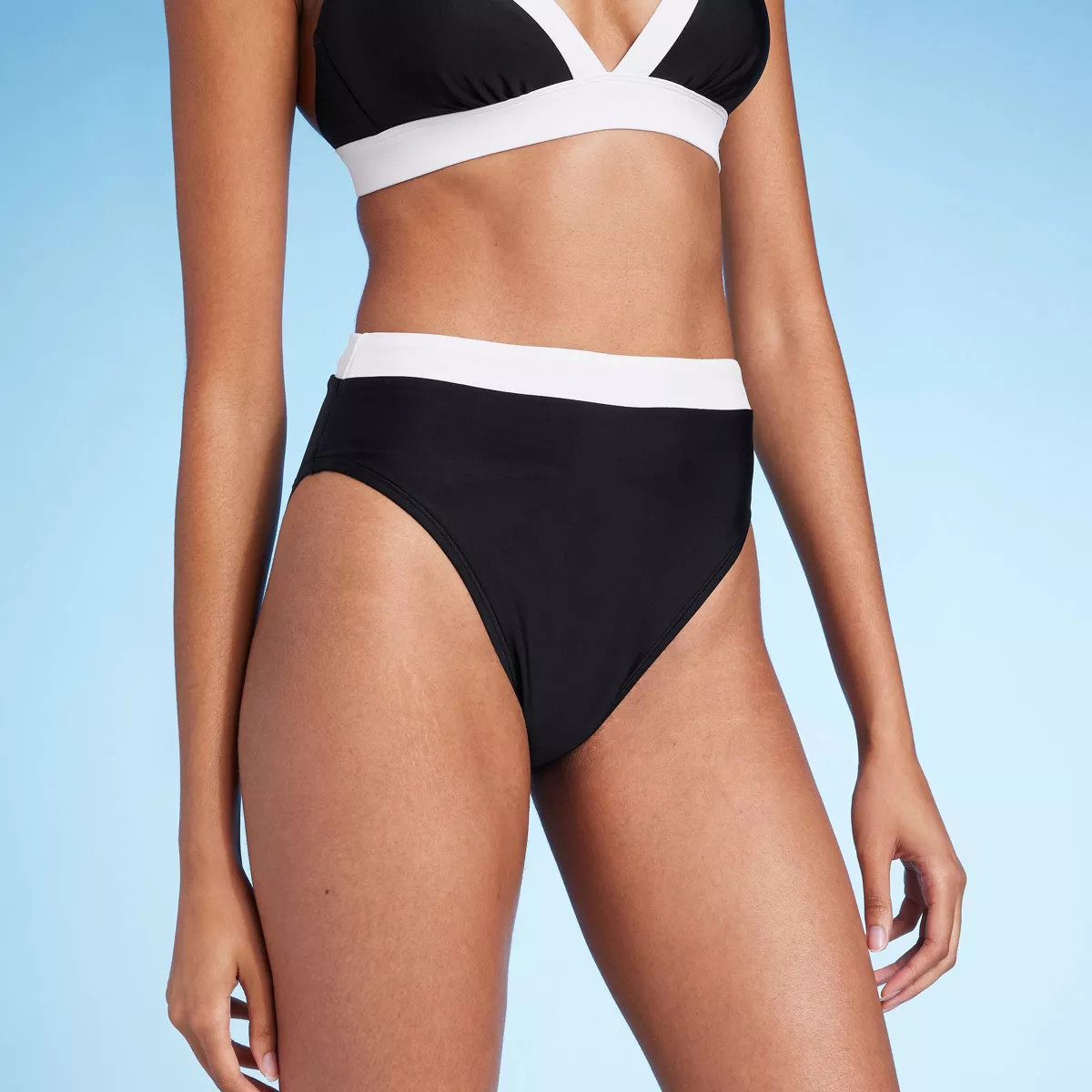Women's High Waist Cheeky Wide Band Bikini Bottom - Shade & Shore™ | Target