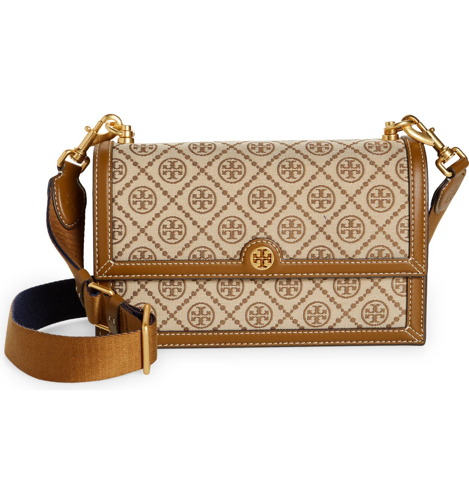 T Monogram Jacquard Shoulder Bag | Nordstrom