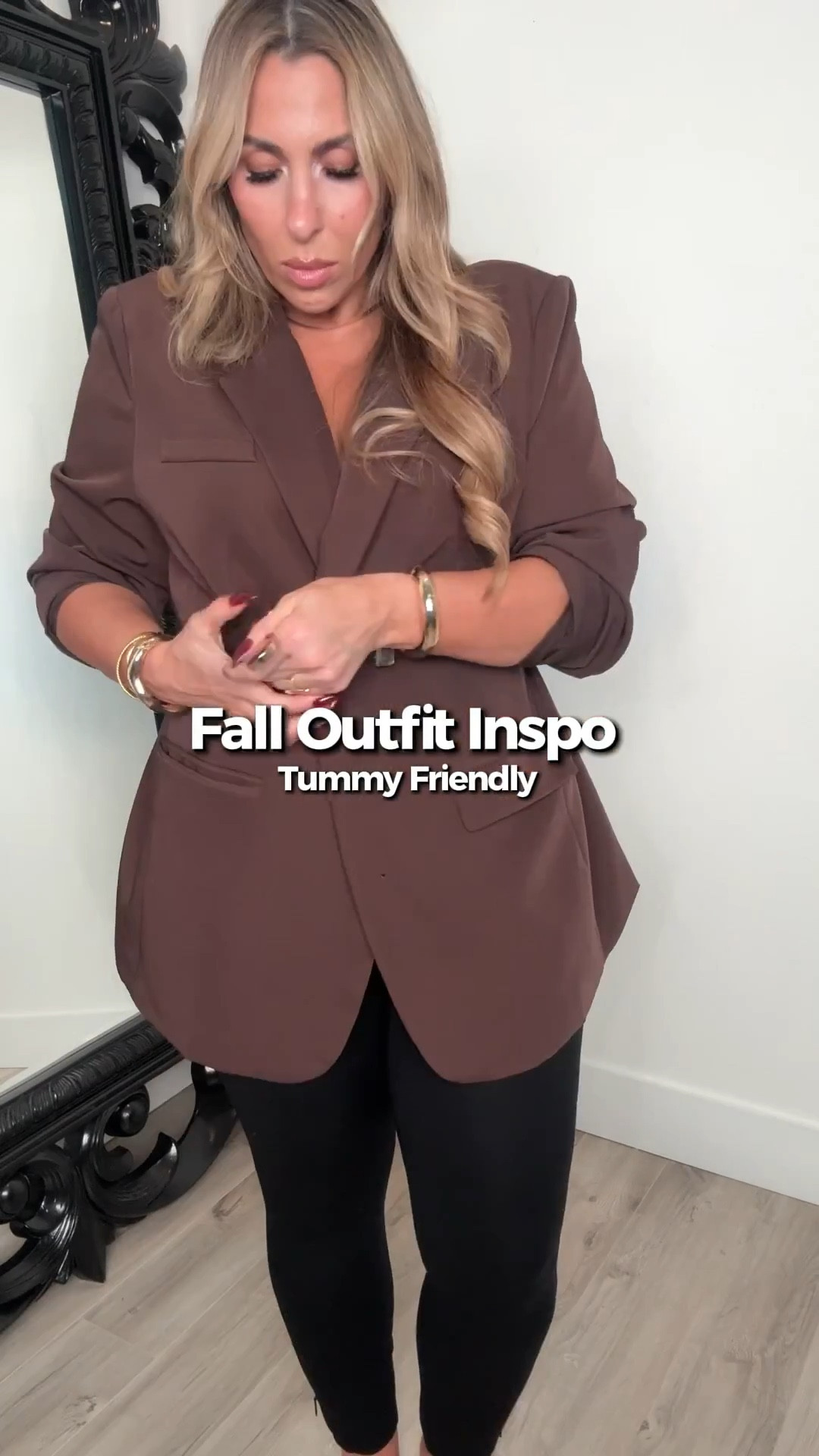 Tummy Friendly Fall Outfit

blazer XXL (size up to get the look)
leggings XL (amazing) 
wide calf boots (up to 16.75)
fur gap bag (sold out) linked other styles and an amazing one from Amazon 



#LTKShoeCrush #LTKMidsize #LTKStyleTip