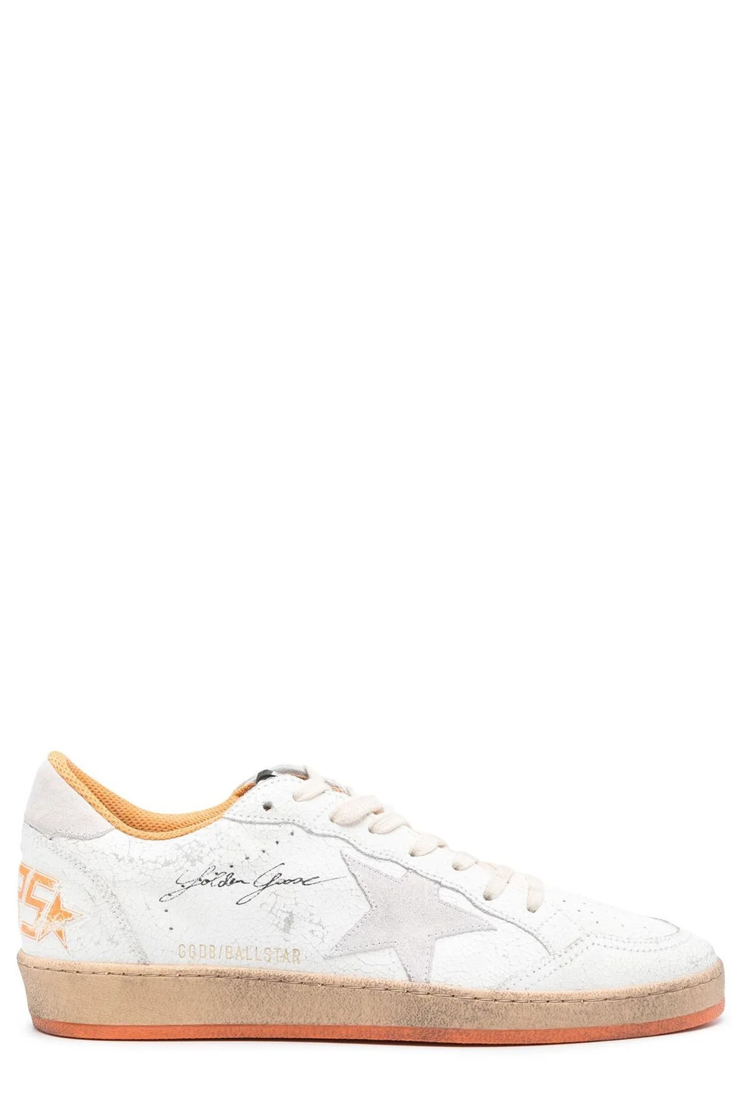 Golden Goose Deluxe Brand Ball Star Wishes Lace-Up Sneakers | Cettire Global