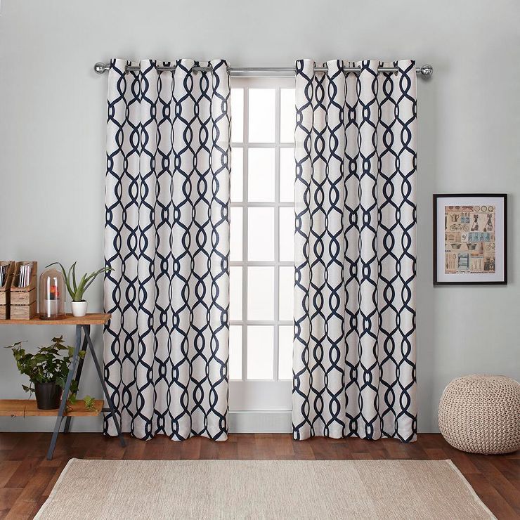 Kochi Linen Blend Grommet Top Window Curtain Panel - Exclusive Home® | Target