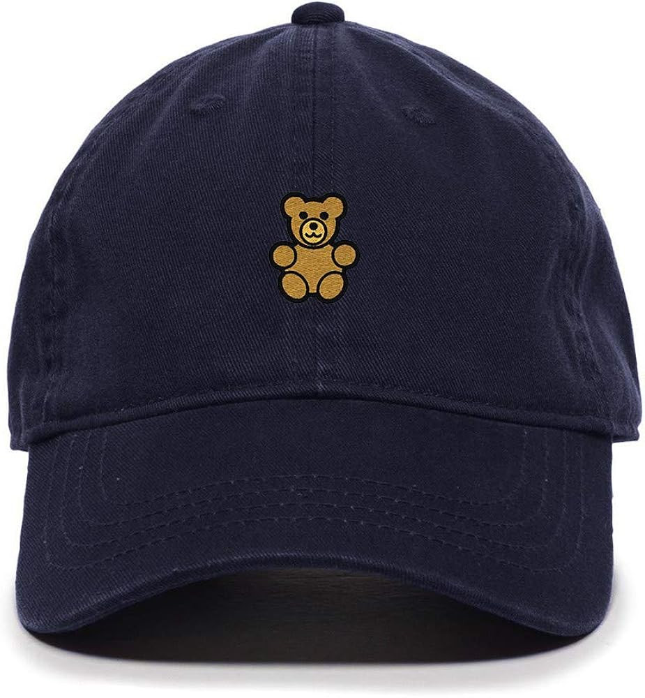 Teddy Bear Baseball Cap Embroidered Cotton Adjustable Dad Hat | Amazon (US)