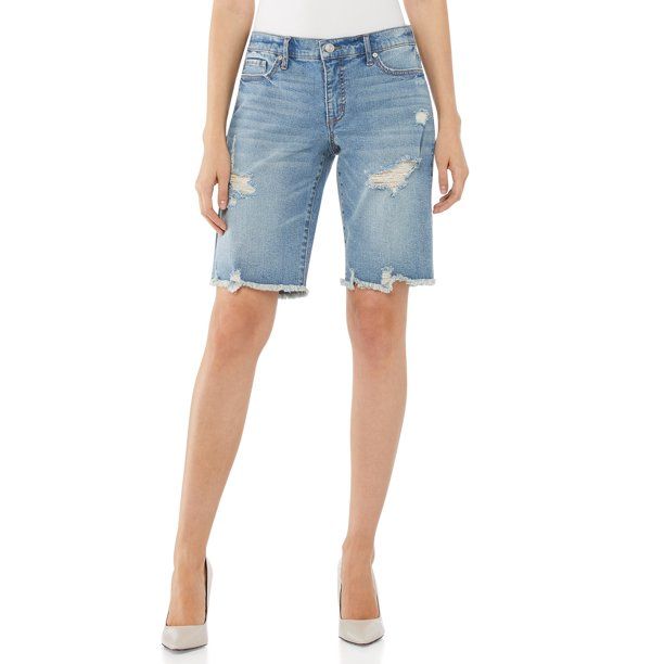 Scoop Women’s Bermuda Denim Shorts | Walmart (US)