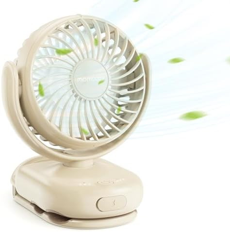 Momcozy Portable Stroller Fan with Clip, 4-Speed Mini Cooling Fan, 0.26 Lb | Amazon (US)