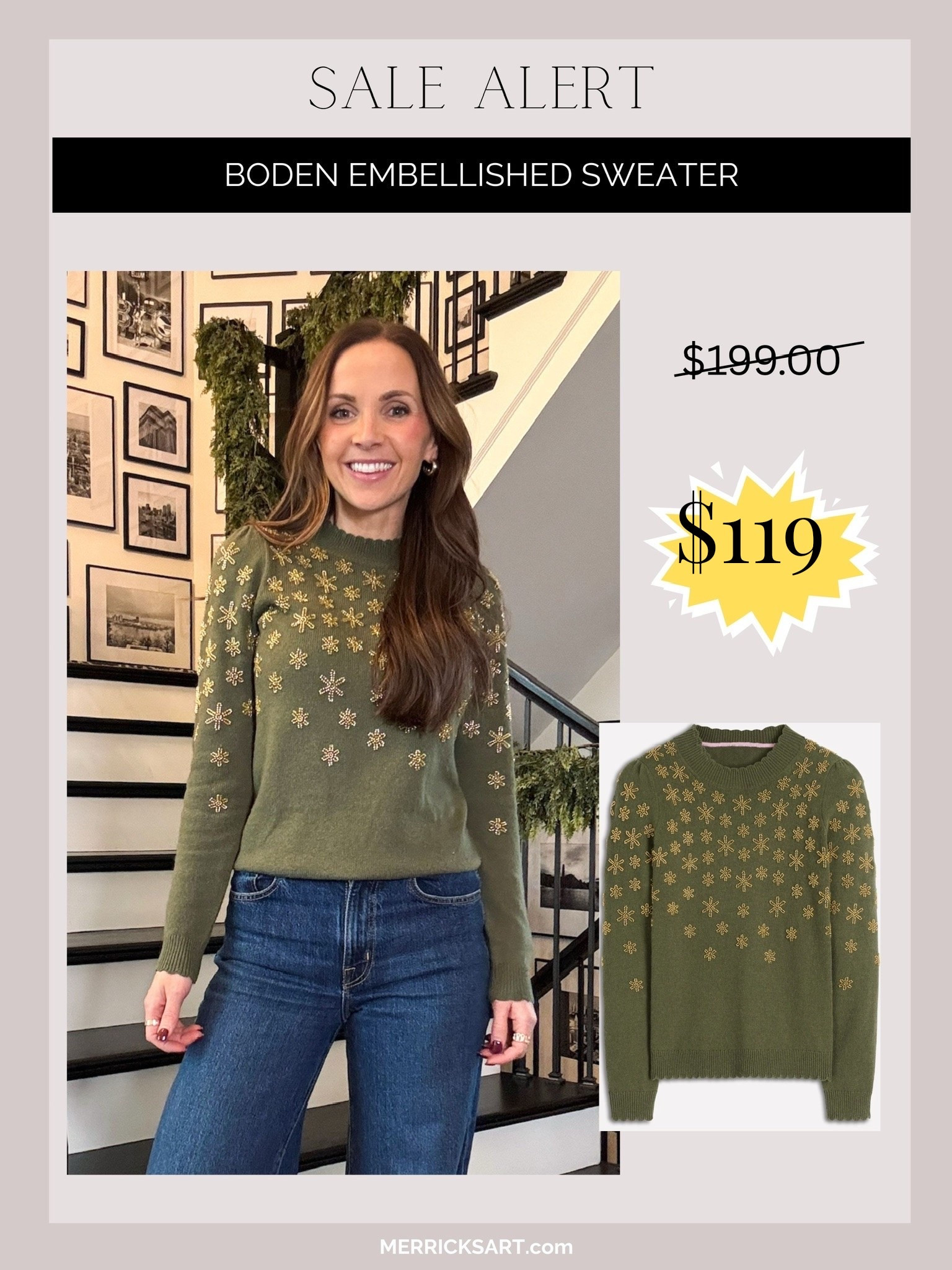 @boden sweater on major sale! Such a beautiful piece to wear through the winter! 

#LTKSaleAlert