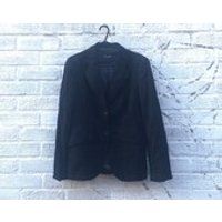 Massimo Dutti Womens blazer jacket super retro black blazer small hipster indie urban librarian chic | Etsy (US)