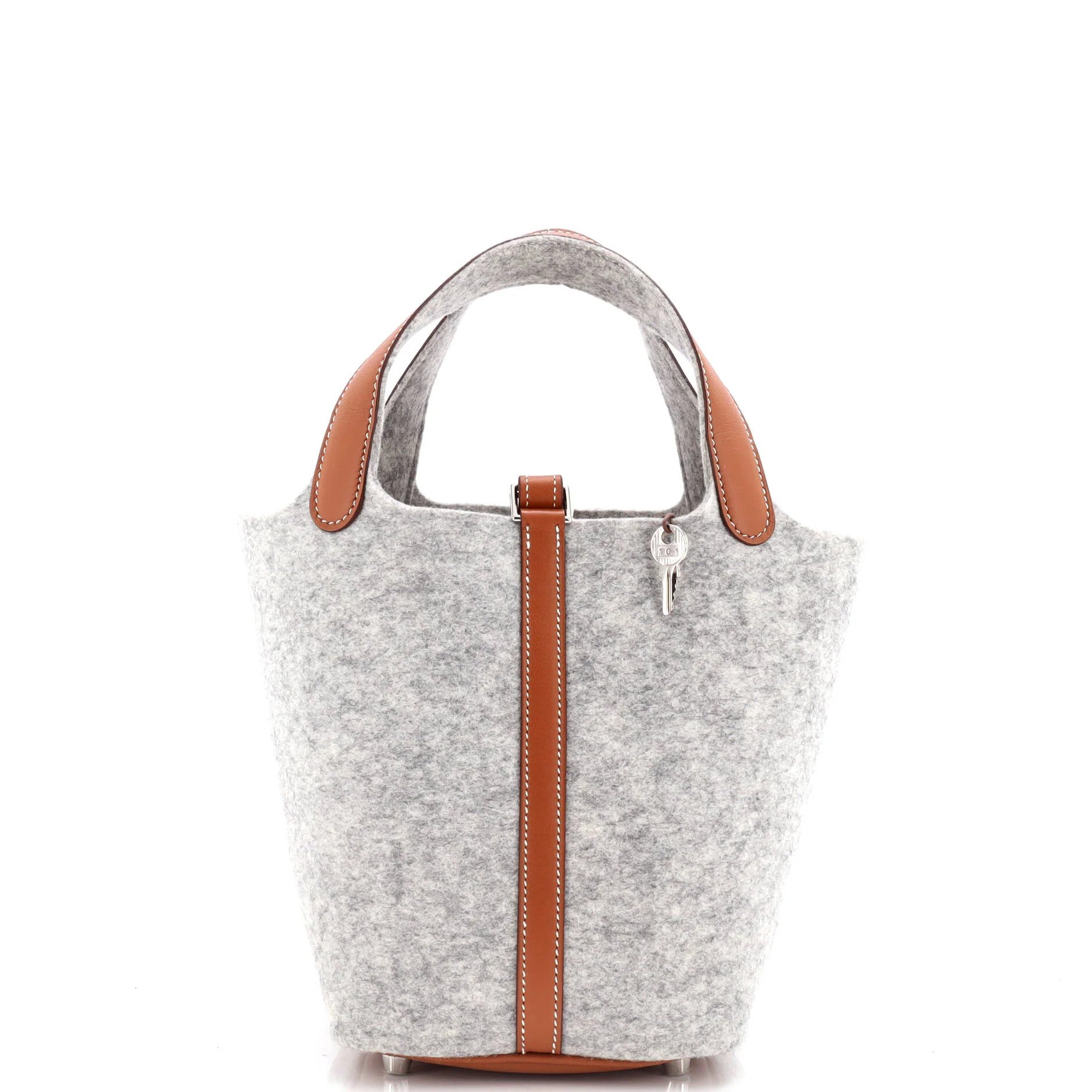 Picotin Lock Bag Felt with Leather PM | Shop Simon