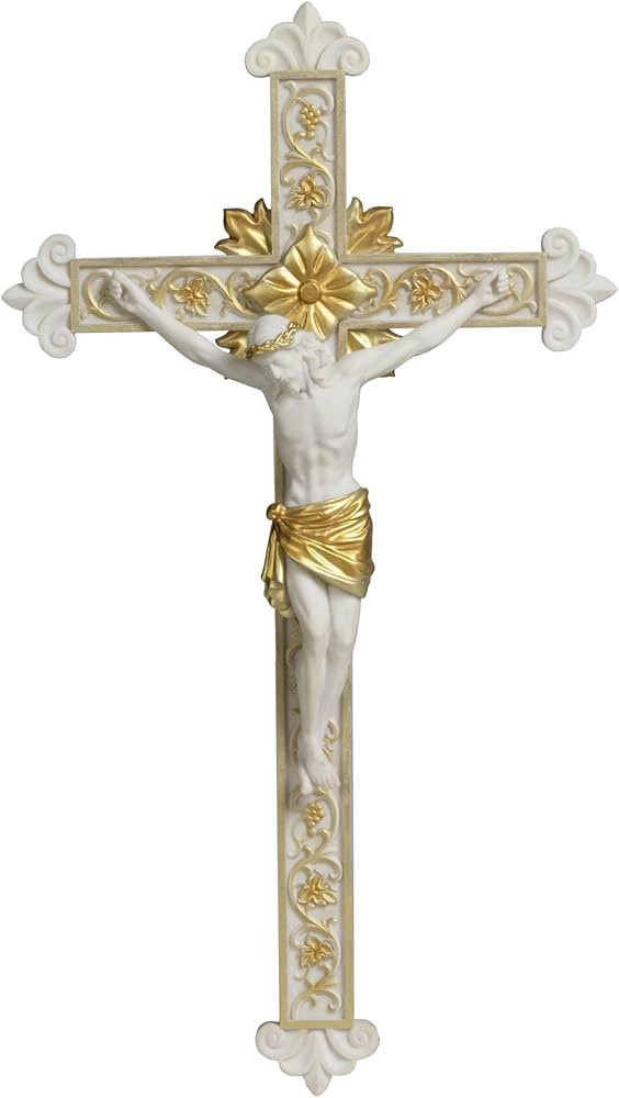 Grace4Joy Wall Crucifix,14 Inches Modern Crucifix Wall Cross Religious Home Decor, Hand Painted J... | Amazon (US)