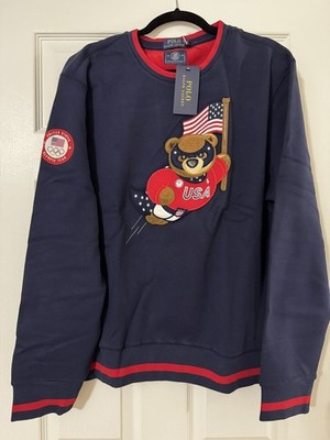2018 Winter Olympics XL Teddy Bear Sweatshirt Polo by Ralph Lauren (NEW) | eBay US