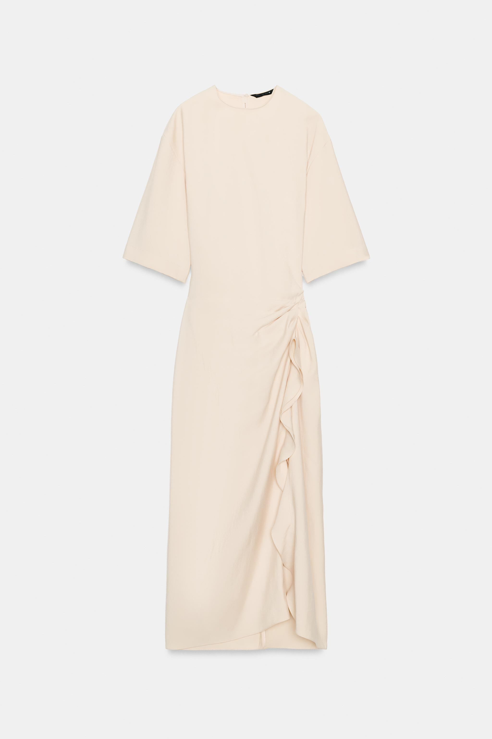 ZW COLLECTION DRAPED MIDI DRESS | Zara US