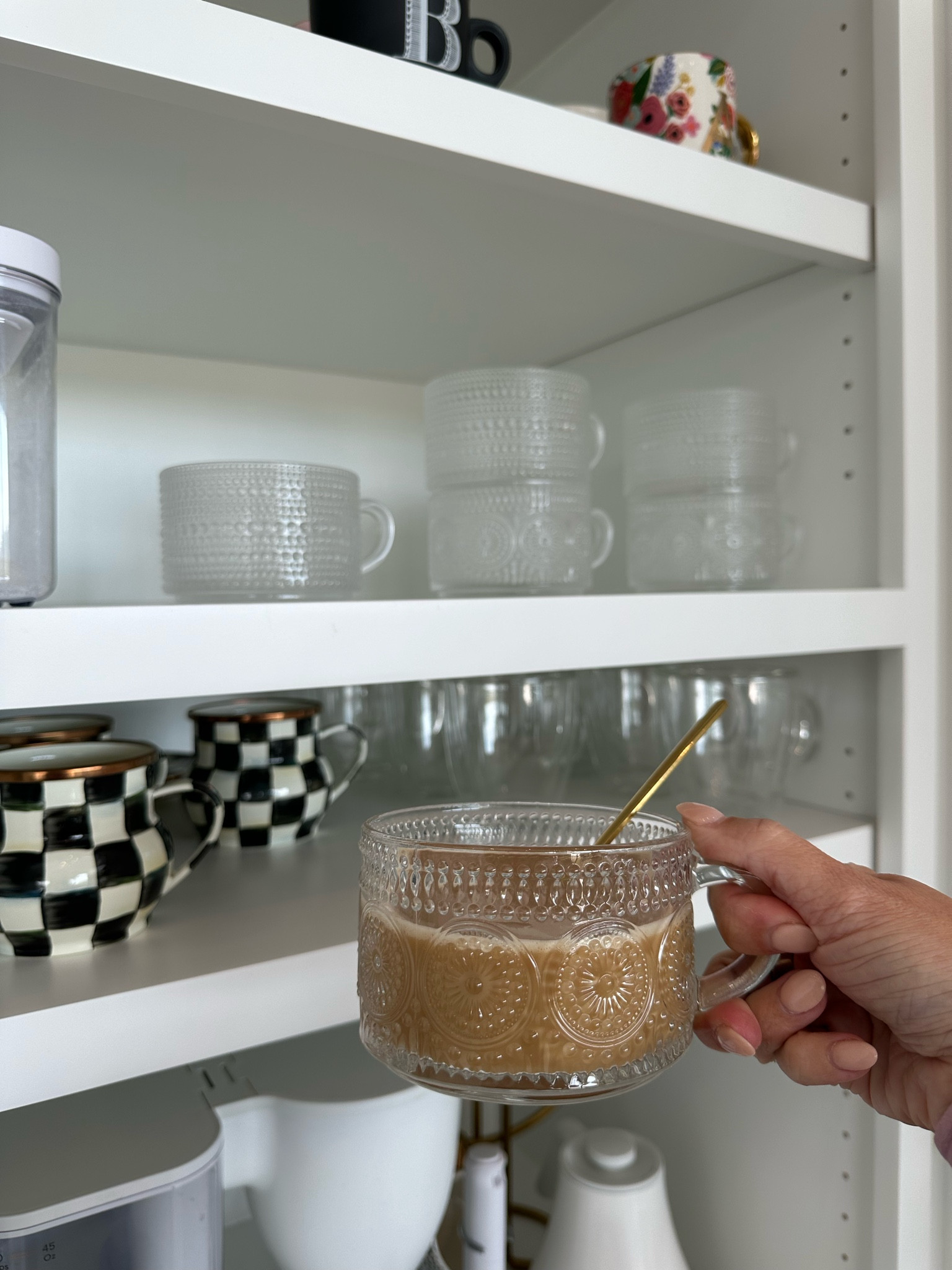 These beautiful vintage glass coffee mugs from Amazon are 20% off! They come with some pretty gold spoons to stir in your creamer and sugar!

#LTKhome #LTKsalealert