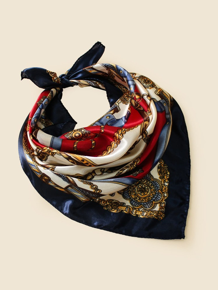 1pc Chain Print Bandana For Outdoor And Traveling For Decoration Bandana,Hair Band,Head Band Ideal For Dressing Up Your Look | SHEIN