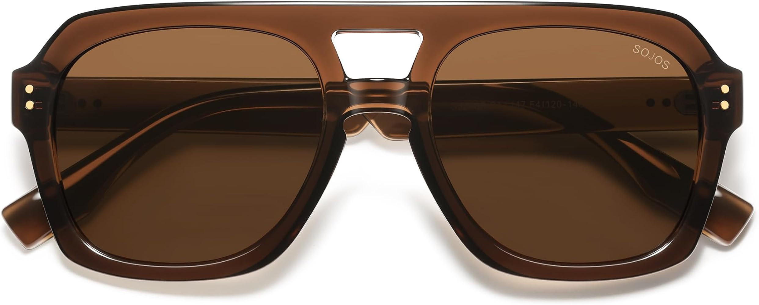 Amazon.com: SOJOS Retro Thick Polarized Aviator Sunglasses for Women Men, Large Trendy Bold Squar... | Amazon (US)