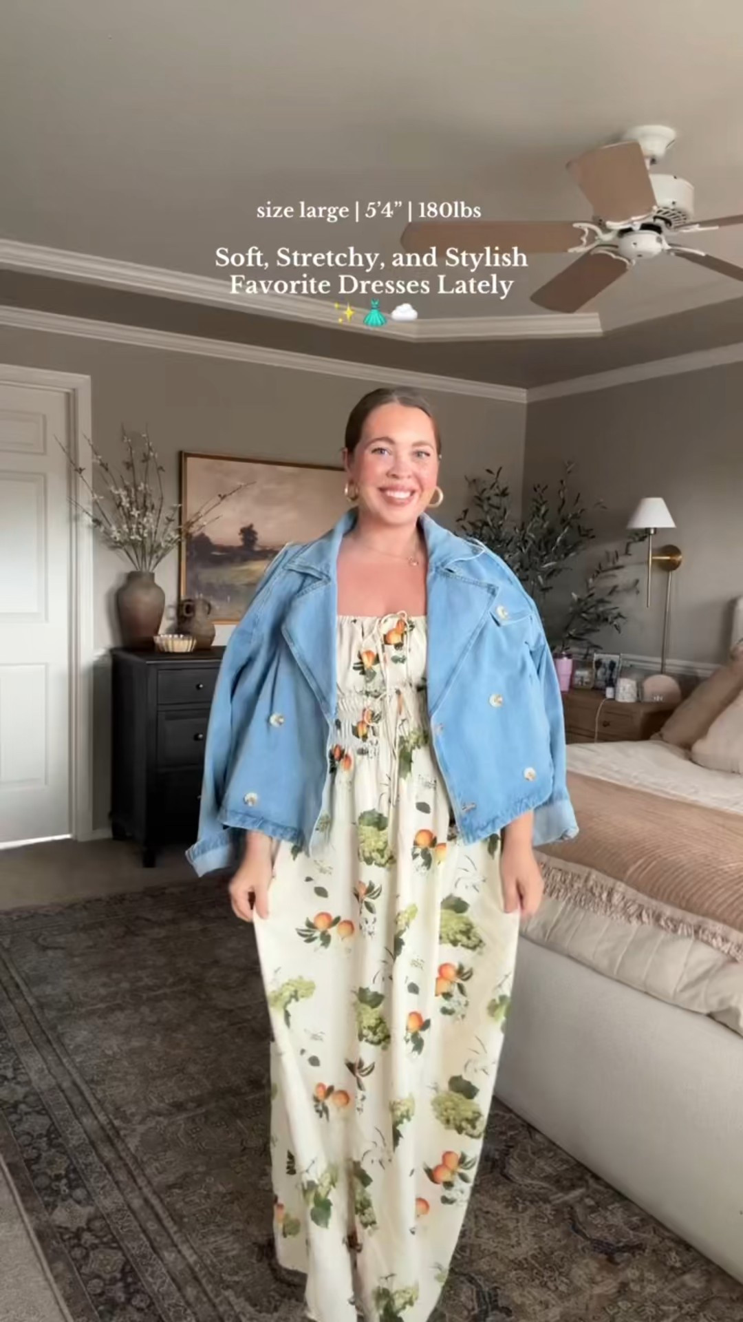 Dresses I have been loving lately! Perfect for spring or even a great wedding guest dress option. 

Jackets and sweater are last season but I linked some cute similar ones 🫶🏻🩵

Size 12 | Large | 5’4” 

#LTKMidsize #LTKFindsUnder50 #LTKFindsUnder100