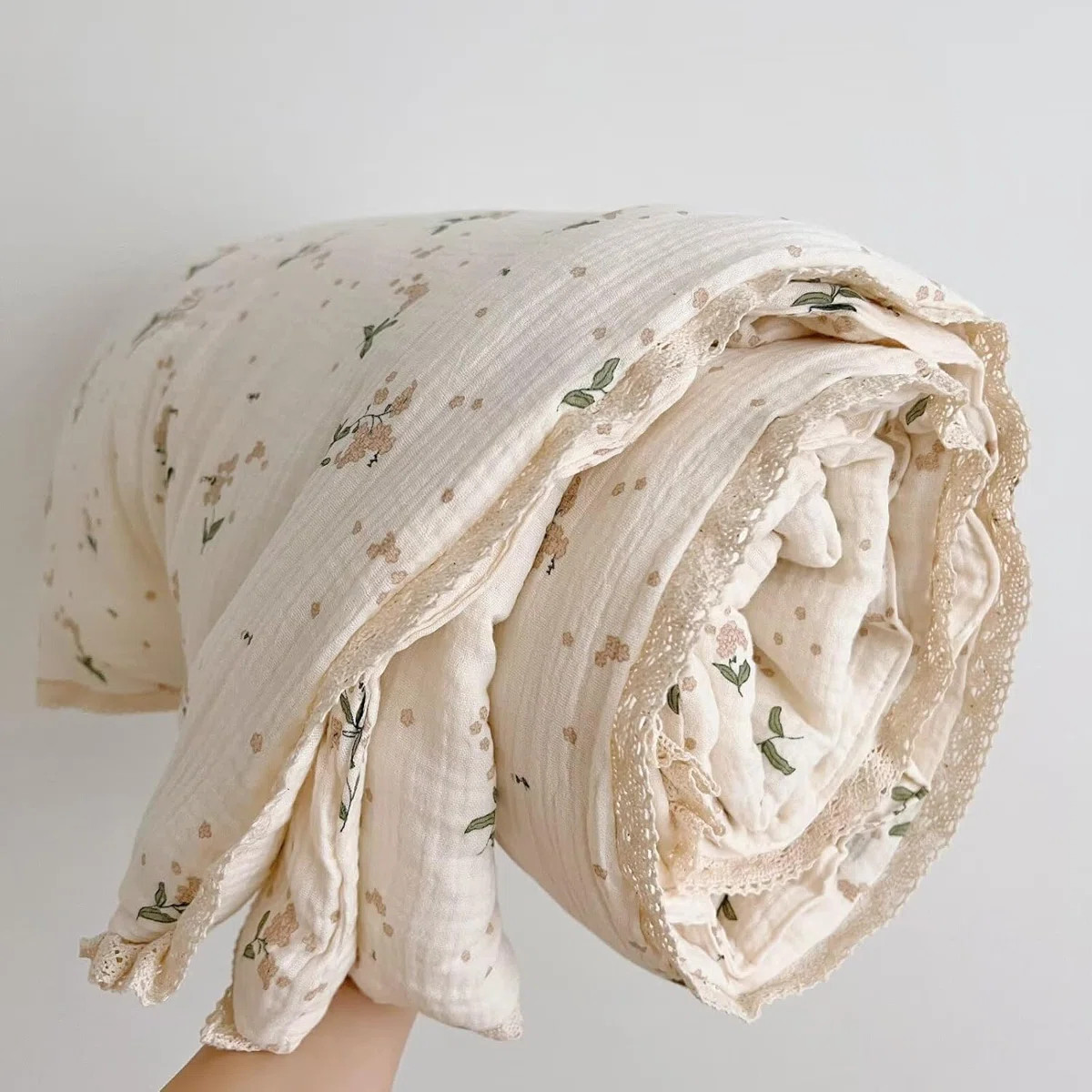 Cute Pattern 2-Layer Muslin Cotton Quilt/Blanket | Wayfair North America