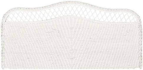 Safavieh Home Collection Sephina White Rattan Headboard (Queen) | Amazon (US)