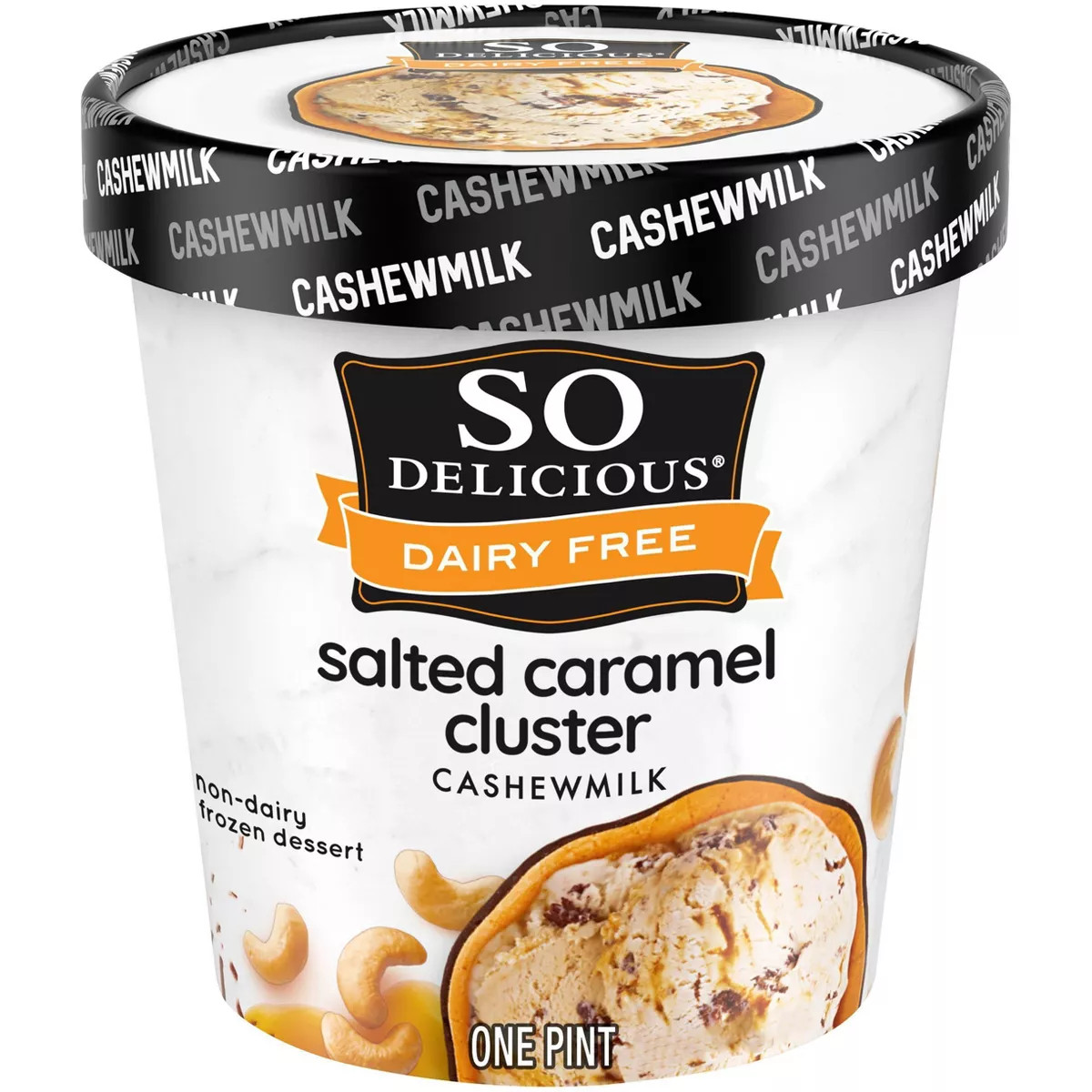 So Delicious Salted Caramel Cluster Cashew Milk Frozen Dessert - 16oz | Target