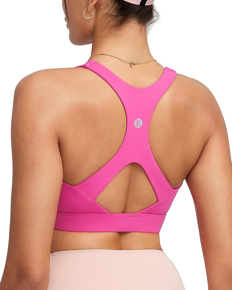 RUNNING GIRL Sports Bras for Women High Support,Molded Cup Racerback Sports Bra with Sewn in Pads... | Amazon (US)