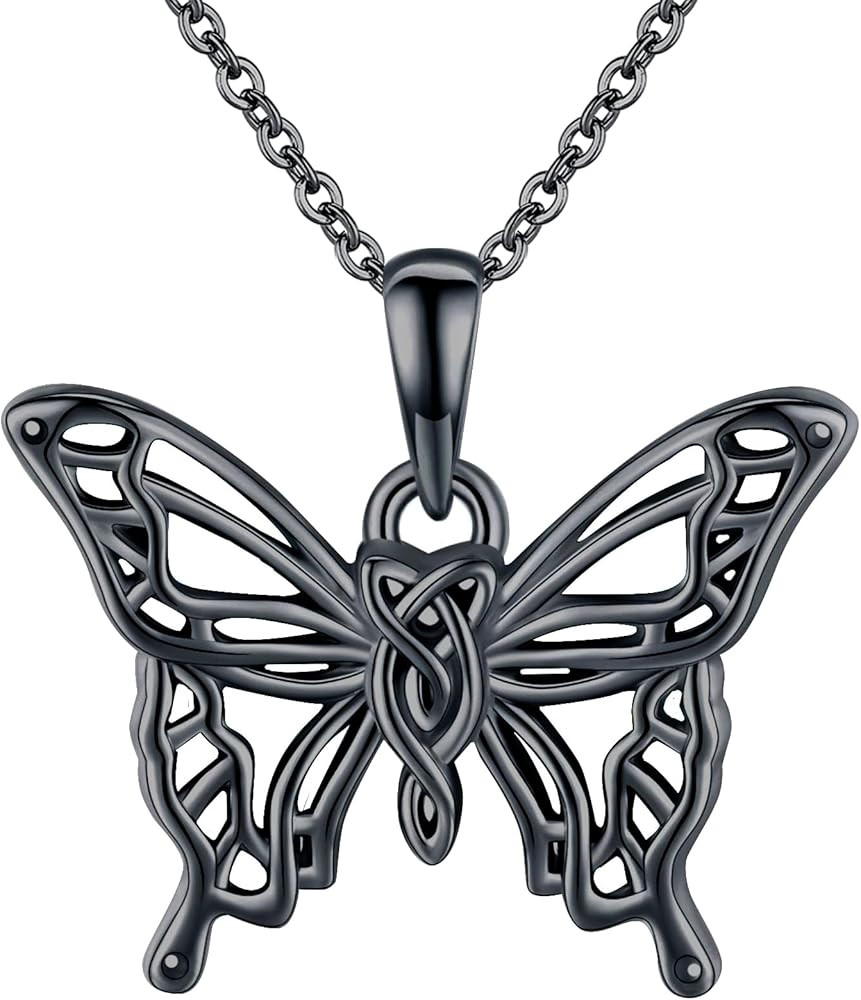 Butterfly Necklaces for Women 925 Sterling Silver Butterfly Jewelry Butterfly Pendant Necklace Gi... | Amazon (US)