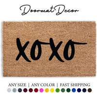 Red Heart Doormat Valentines Day Decor Outdoor Welcome Rug With Pink Hearts Pattern | Etsy (US)