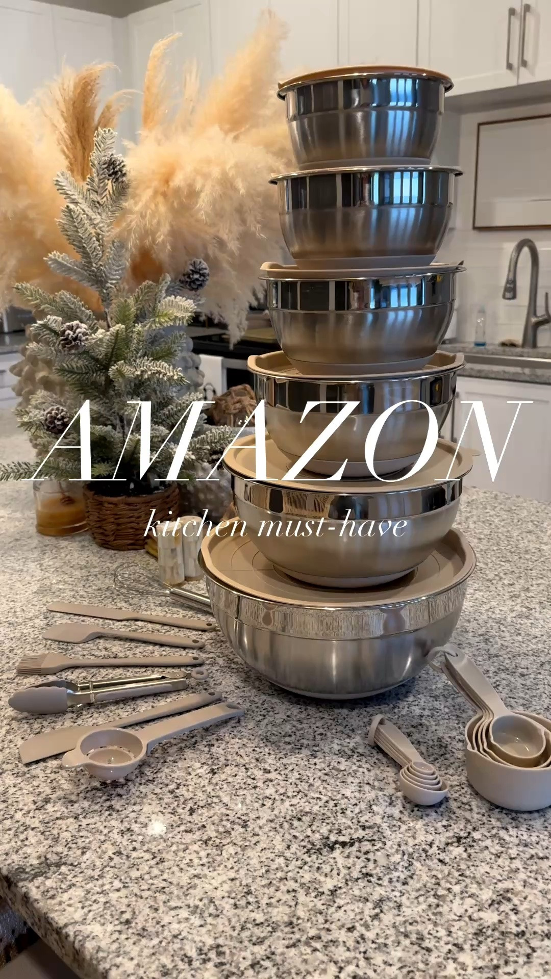 26PCS Stainless Steel Mixing Bowl & Accessories Set in Khaki. 

Scroll to shop.

#LTKfoodie #LTKHome #LTKmomlife