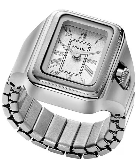 Fossil Raquel Two-Hand Stainless Steel Watch Ring | Dillard's | Dillard's
