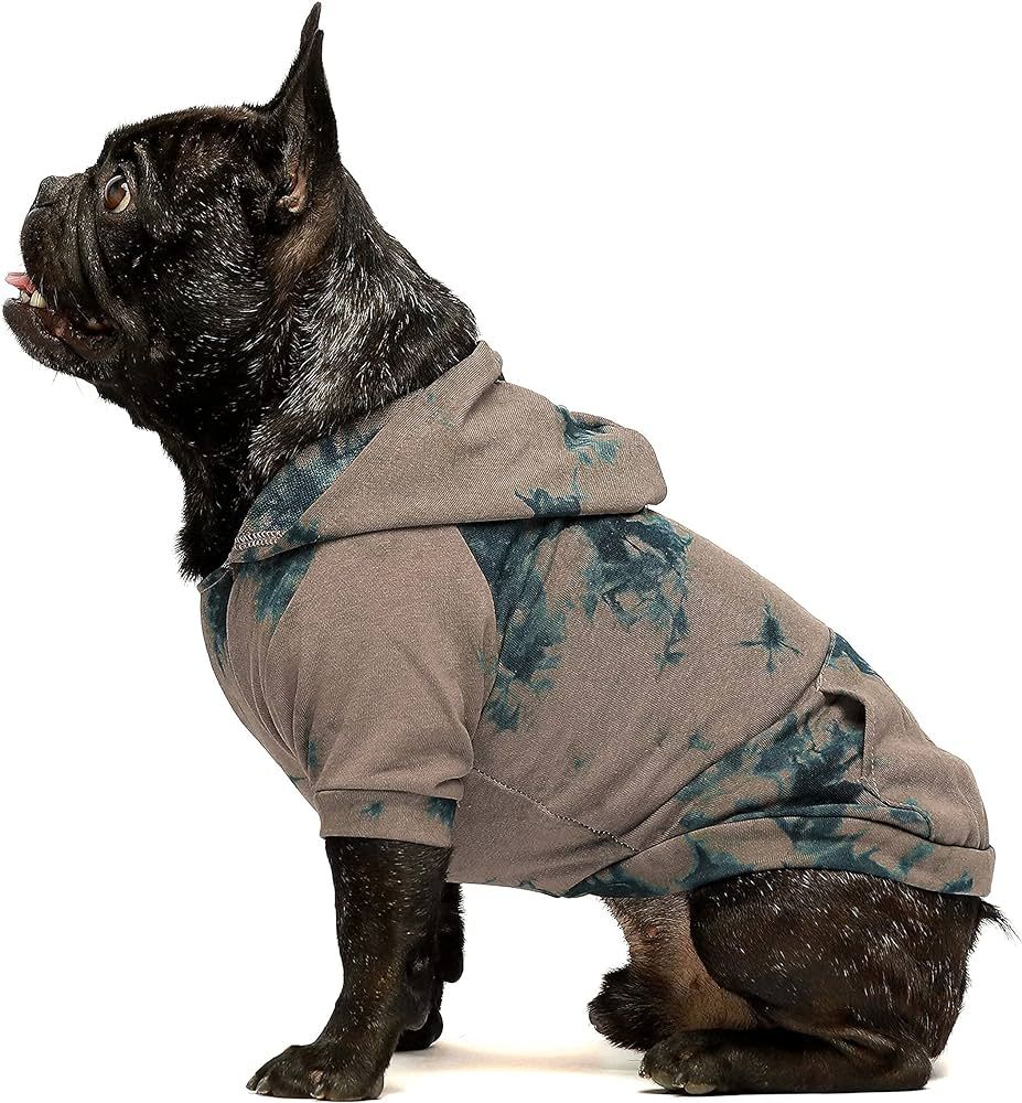 Fitwarm Tie Dye Dog Hoodie Puppy Sweatshirt Pocket Doggie Winter Clothes Sweatshirt Pet Hooded Co... | Amazon (US)